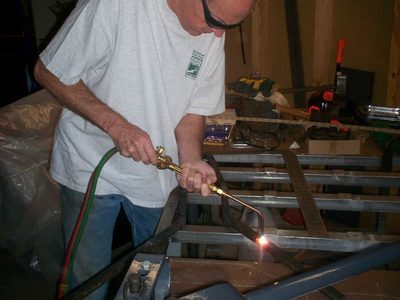 The Doc getting ready for a bend