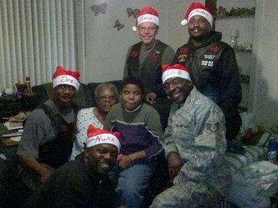 2010 OPERATION CHRISTMAS BASKET (LOOK AT DRE-LOCO MOUTH) HAHAHAHA
