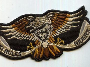 No Rules Riders® Brown Eagle With Banner